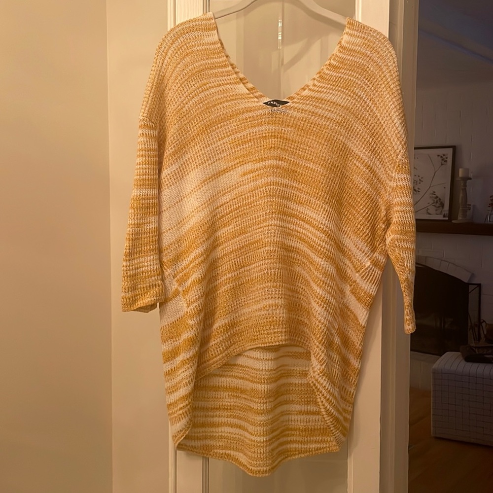 Express Yellow High Low Sweater Medium